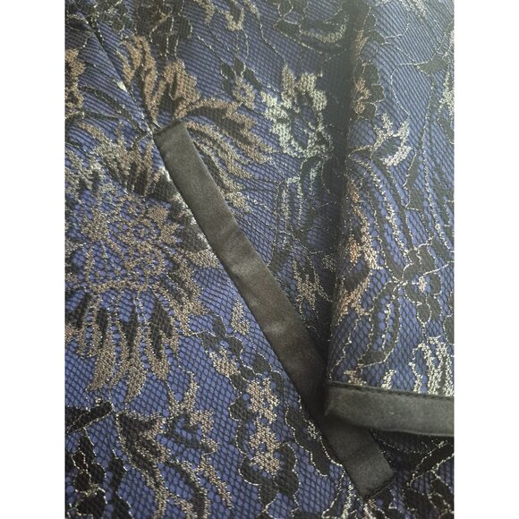 Laura Ashley Floral Brocade Jacket Womens Size M - Picture 3 of 7